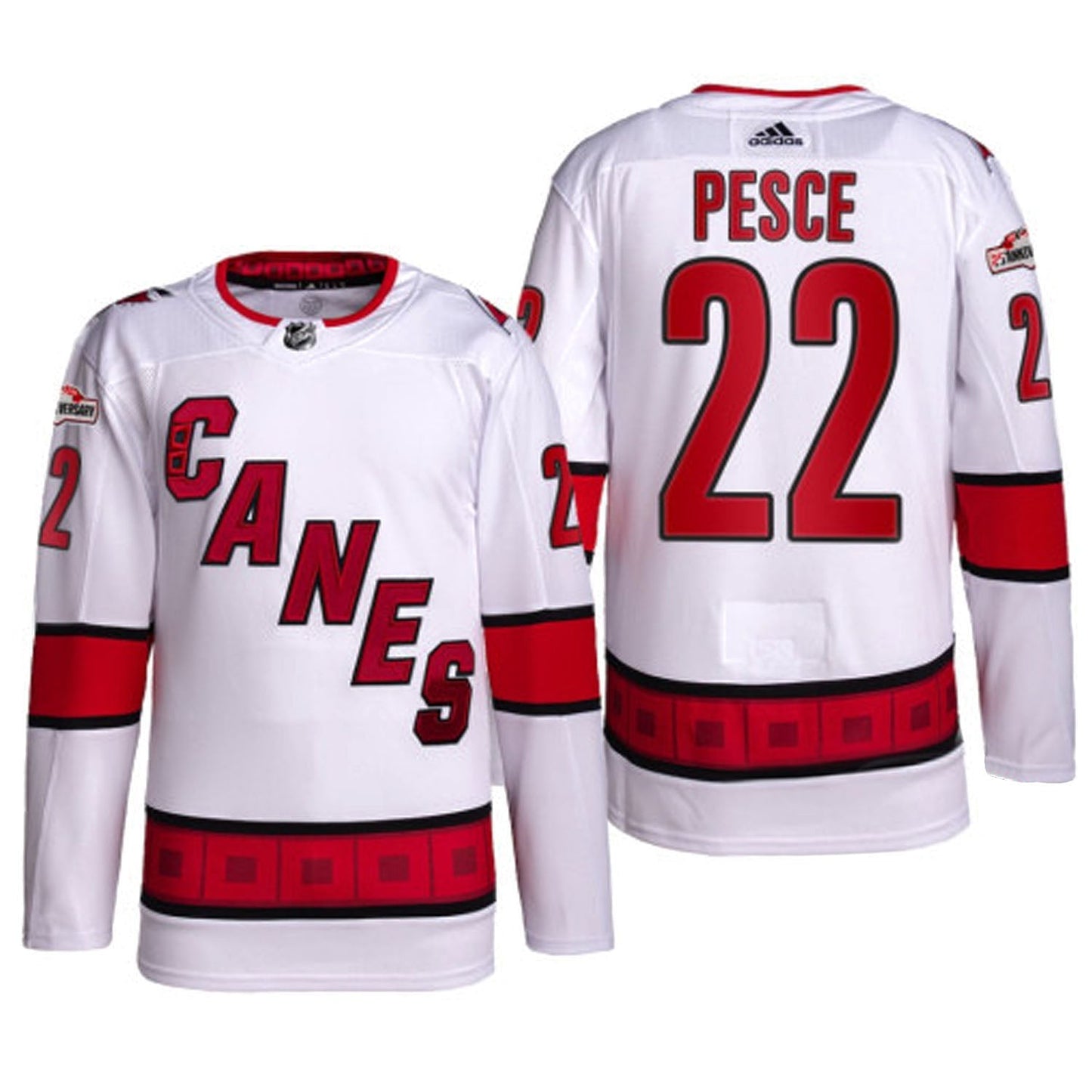 NHL Brett Pesce Carolina Hurricanes 22 Jersey