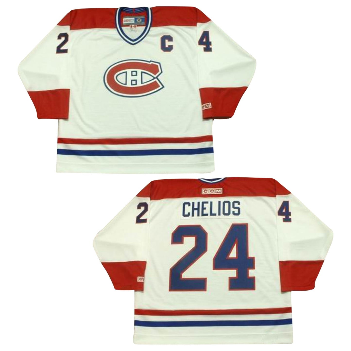 NHL Chris Chelios Montreal Canadians 24 Jersey