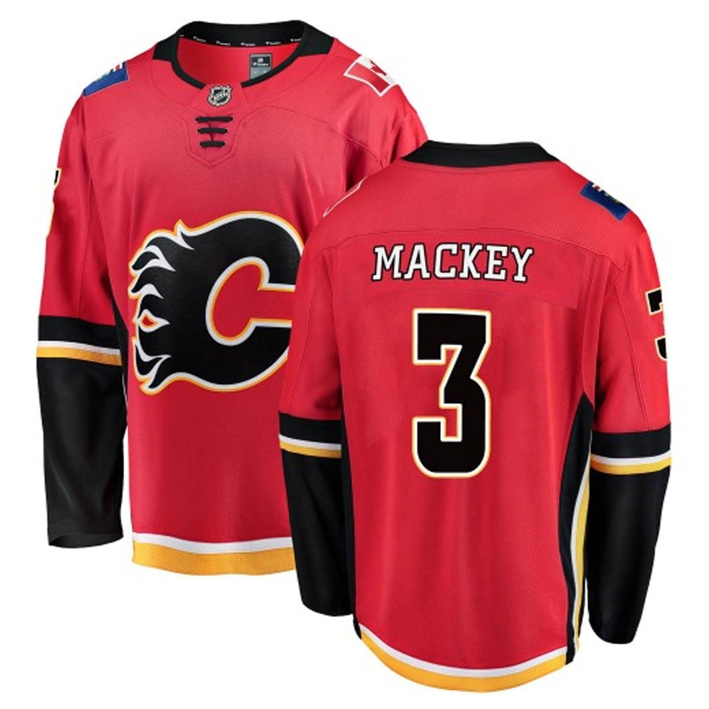 NHL Connor Mackey Calgary Flames 3 Jersey