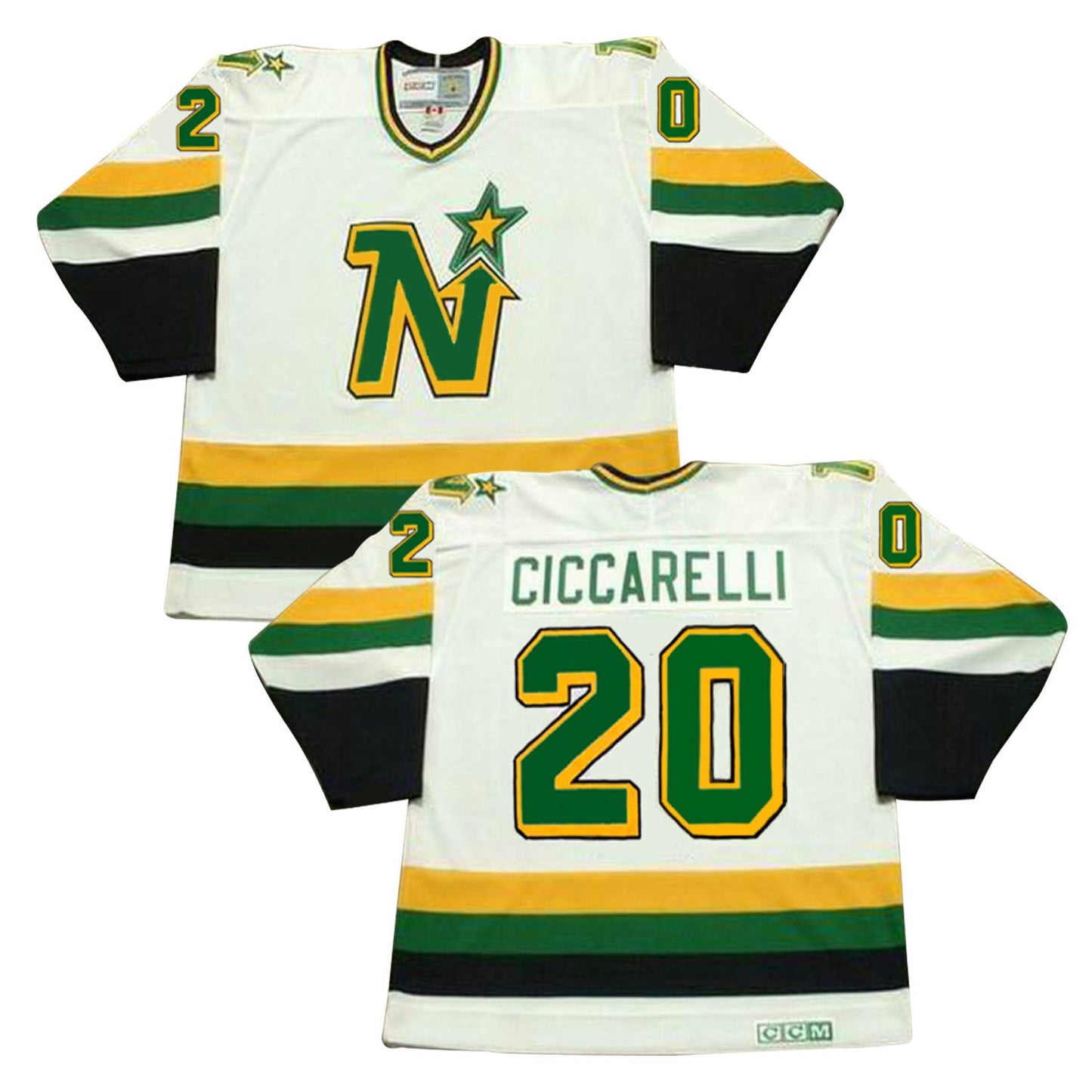 NHL Dino Ciccarelli Minnesota North Stars 20 Jersey