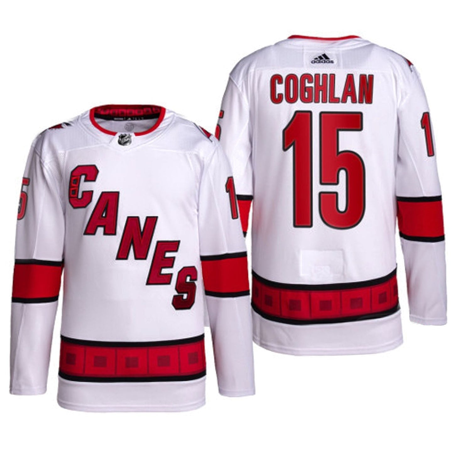 NHL Dylan Coghlan Carolina Hurricanes 15 Jersey