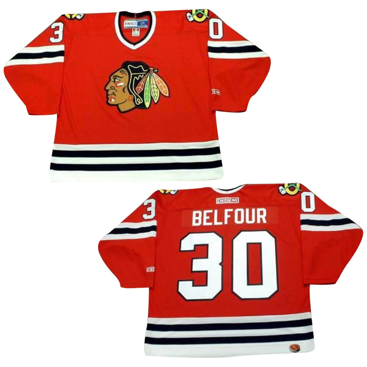 NHL Ed Belfour Chicago Blackhawks 30 Jersey