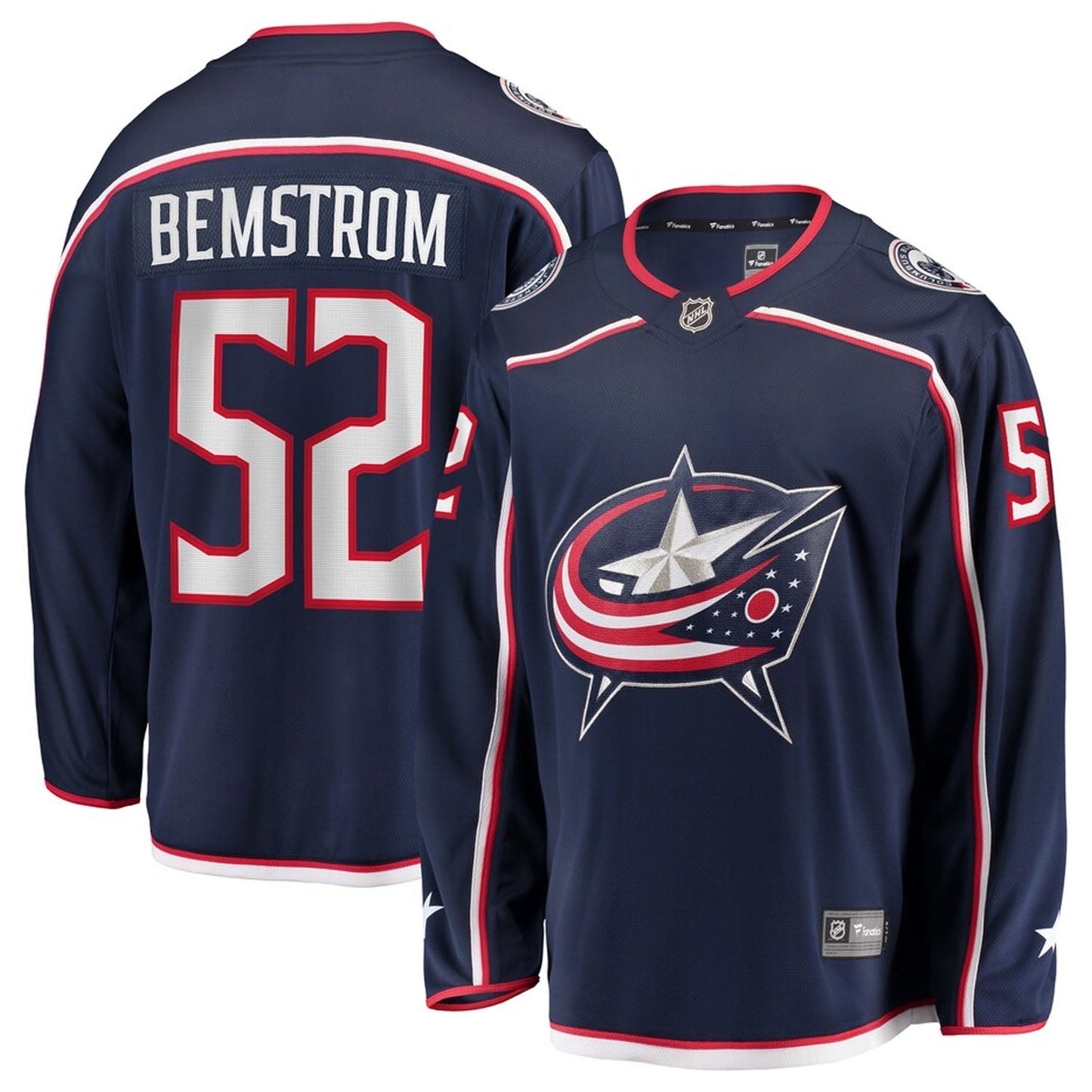 NHL Emil Bemstrom Columbus Blue Jackets 52 Jersey
