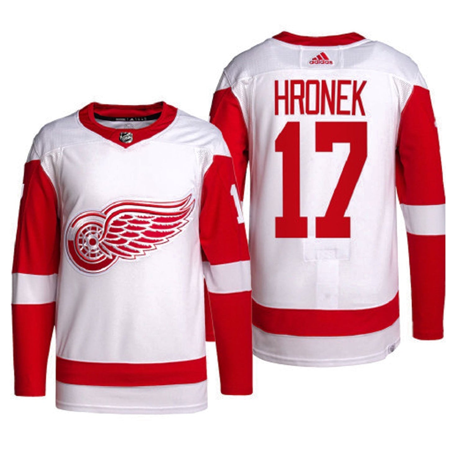 NHL Filip Hronek Detroit Red Wings 17 Jersey