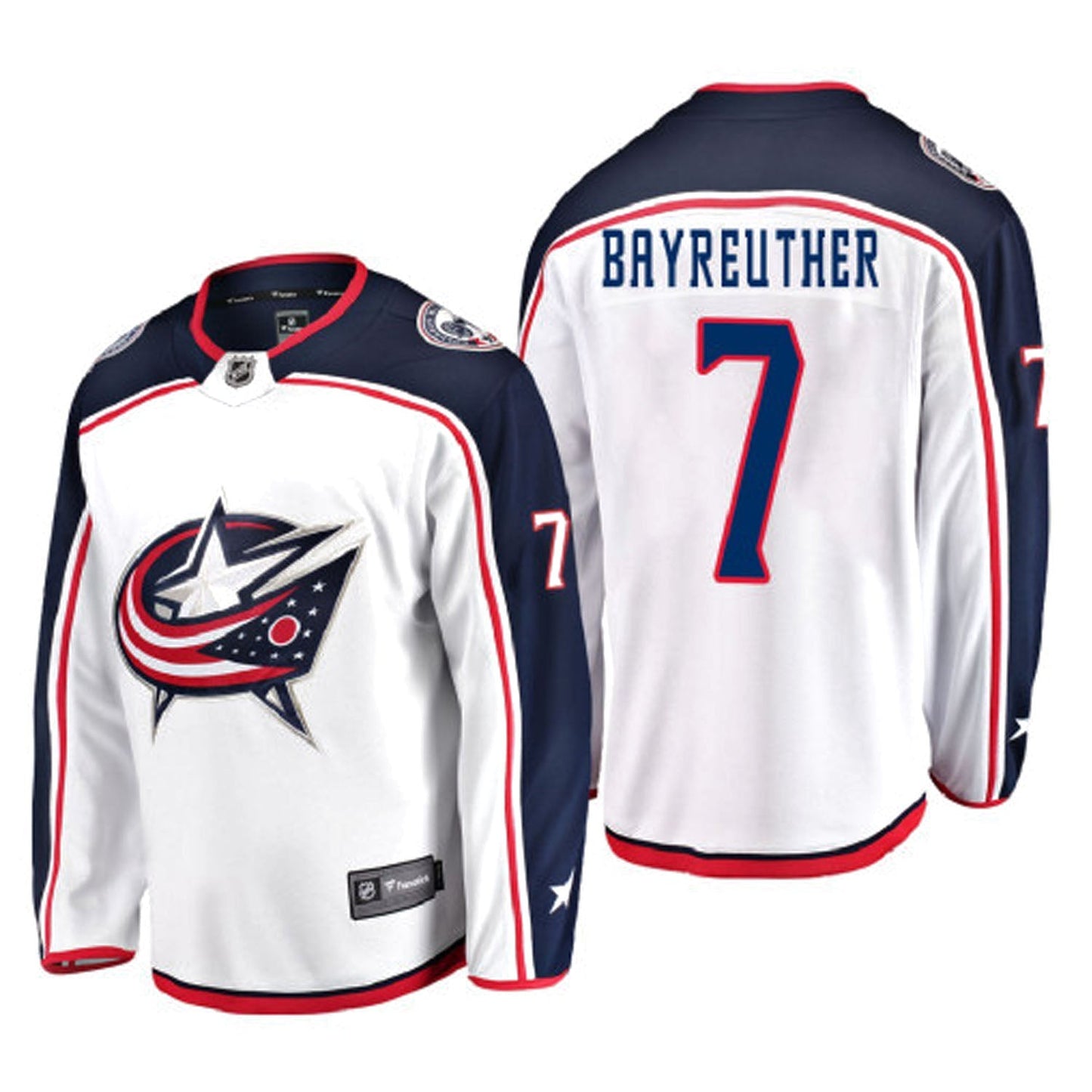 NHL Gavin Bayreuther Columbus Blue Jackets 7 Jersey