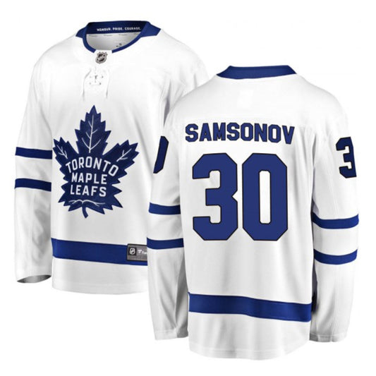 NHL Ilya Samsonov Toronto Maple Leafs 30 Jersey