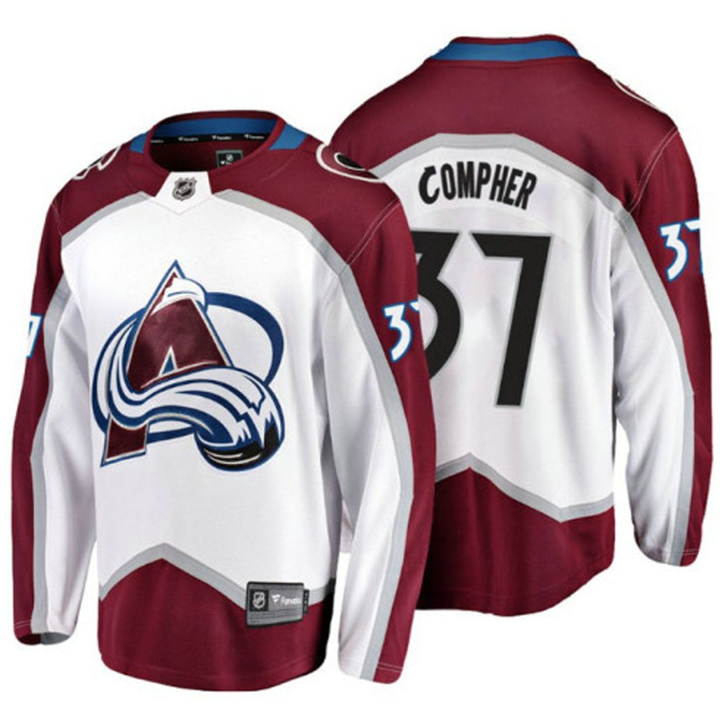 NHL J.T. Compher Colorado Avalanche 37 Jersey