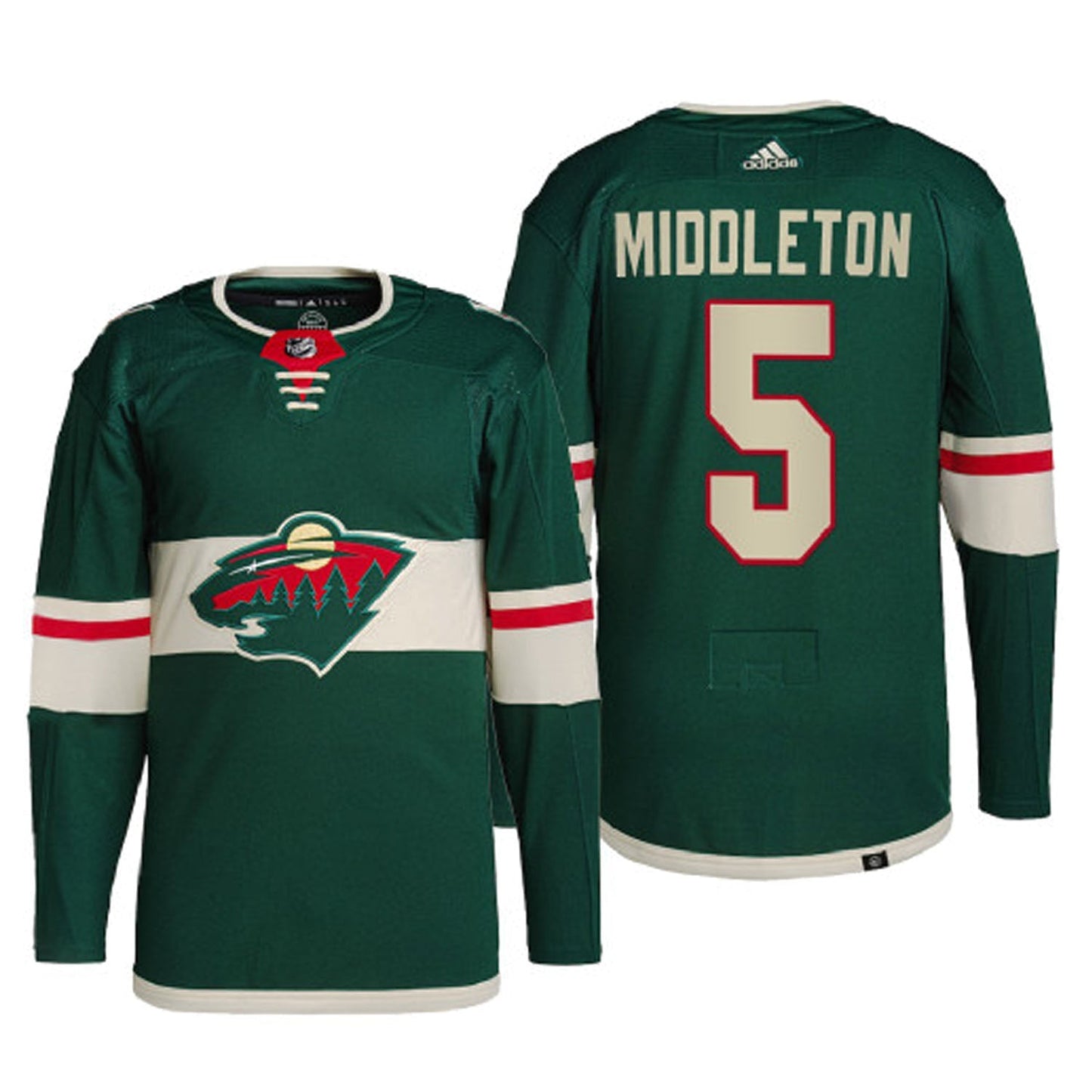 NHL Jake Middleton Minnesota Wild 5 Jeresy