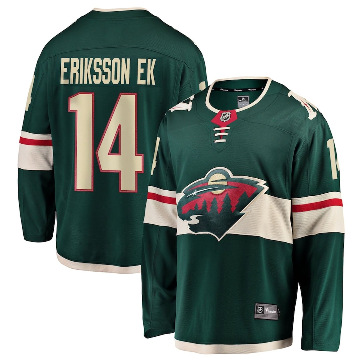 NHL Joel Eriksson Ek Minnesota Wild 14 Jersey