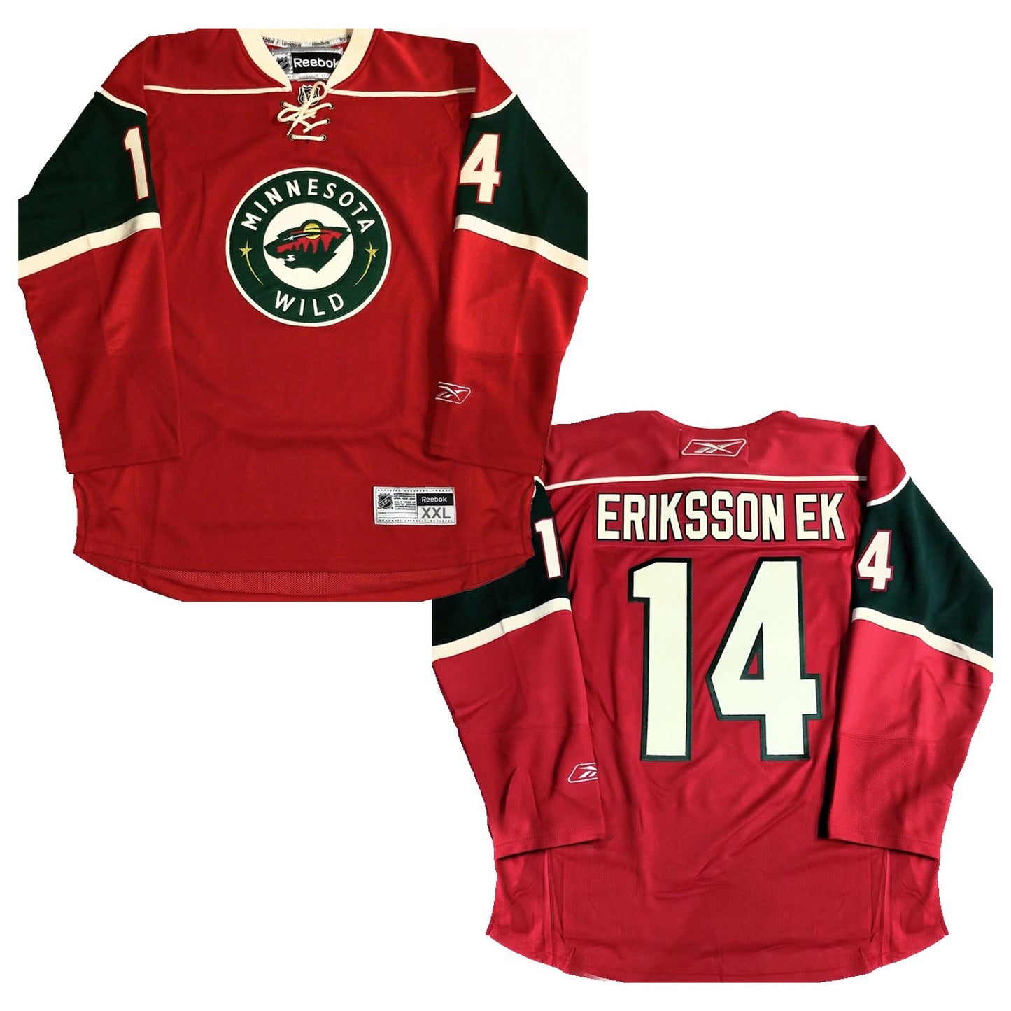 NHL Joel Eriksson Ek Minnesota Wild 14 Jersey