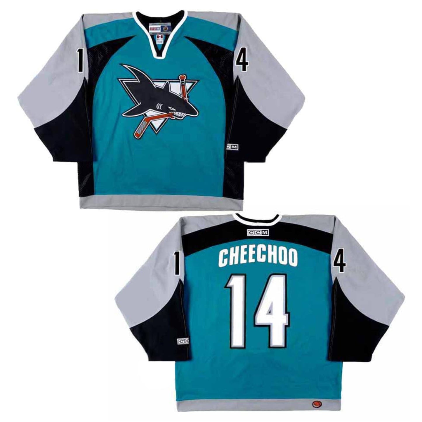 NHL Jonathan Cheechoo San Jose Sharks 14 Jersey