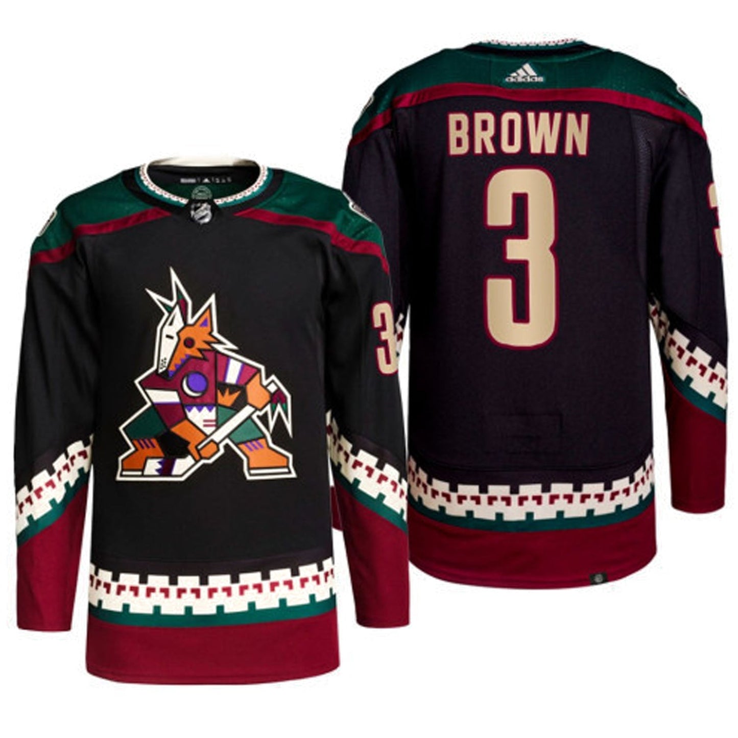 NHL Josh Brown Arizona Coyotes 3 Jersey