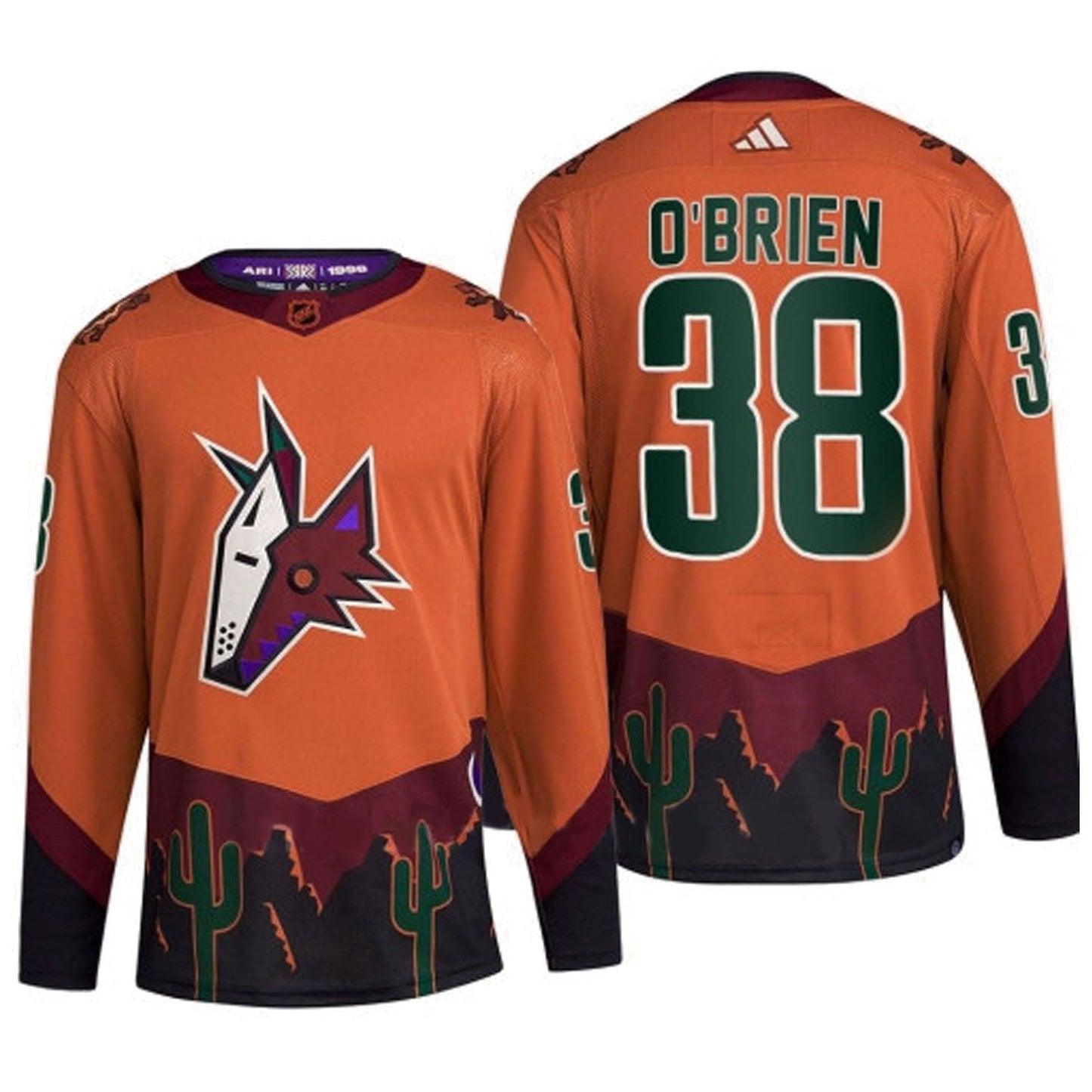 NHL Liam O'Brien Arizona Coyotes 38 Jersey