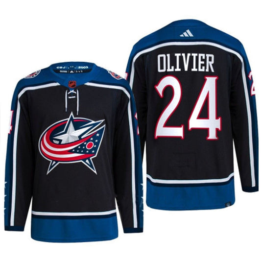 NHL Mathieu Olivier Columbus Blue Jackets 24 Jersey