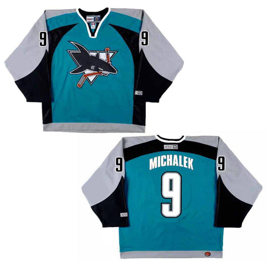 NHL Milan Michálek San Jose Sharks 9 Jersey