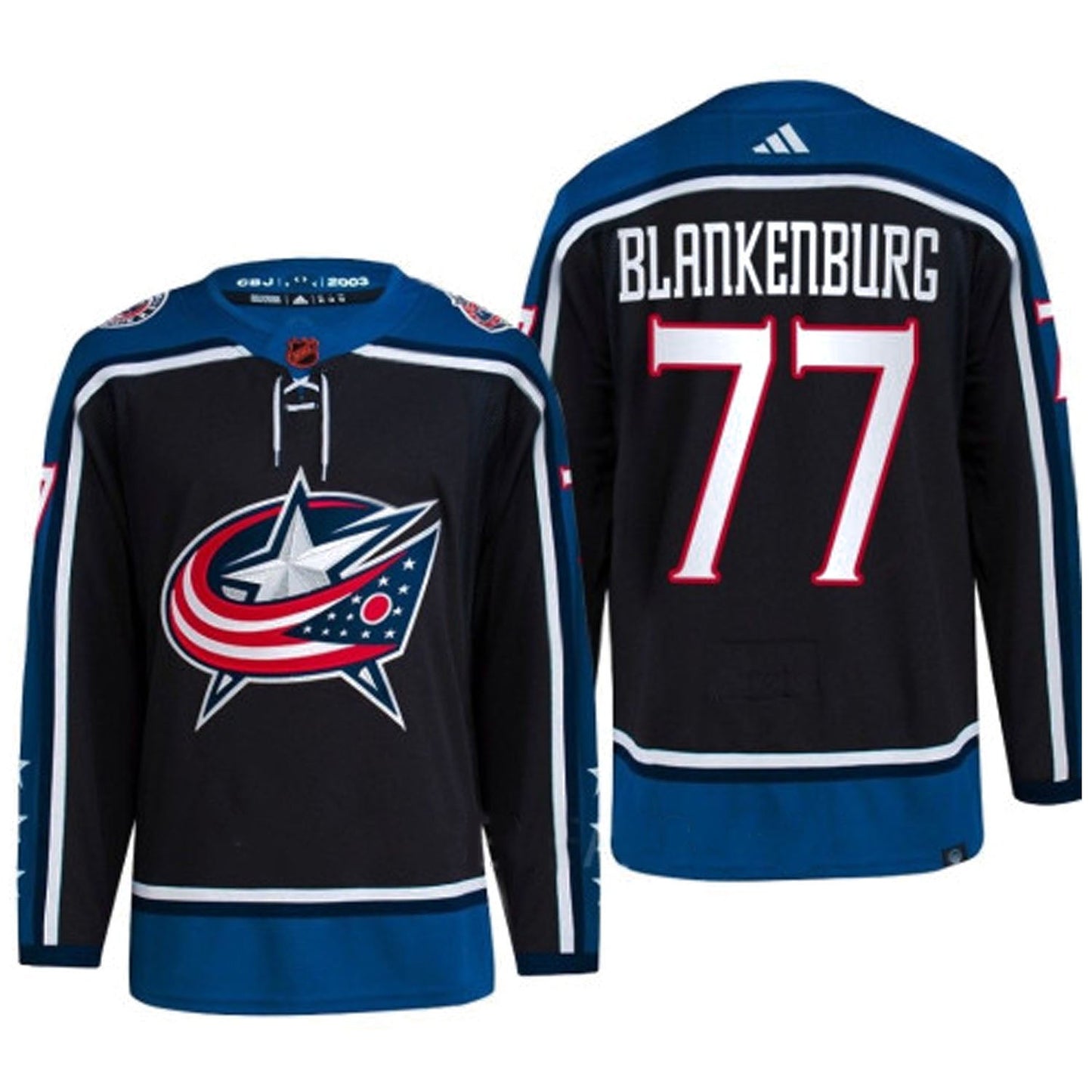 NHL Nick Blankenburg Columbus Blue Jackets 77 Jersey