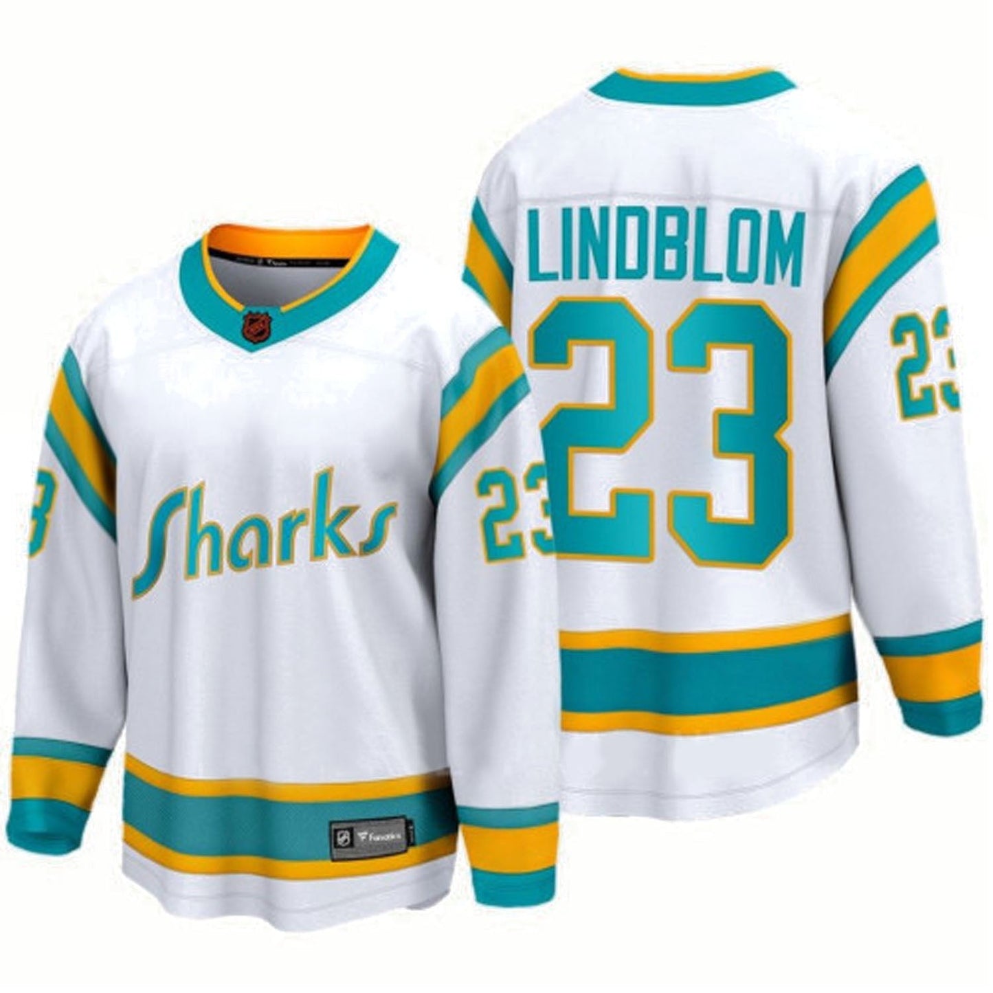 NHL Oskar Lindblom San Jose Sharks 23 Jersey