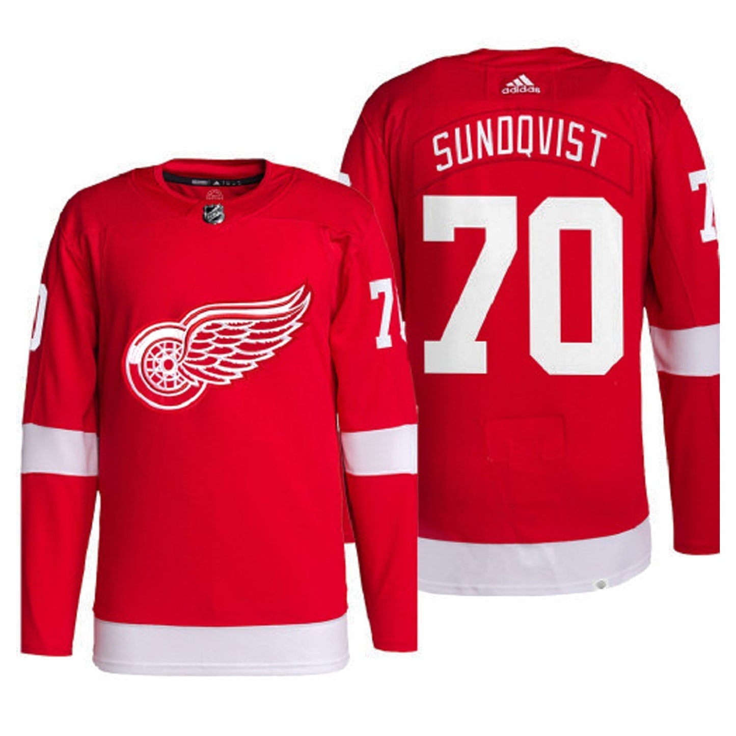 NHL Oskar Sundqvist Detroit Red Wings 70 Jersey