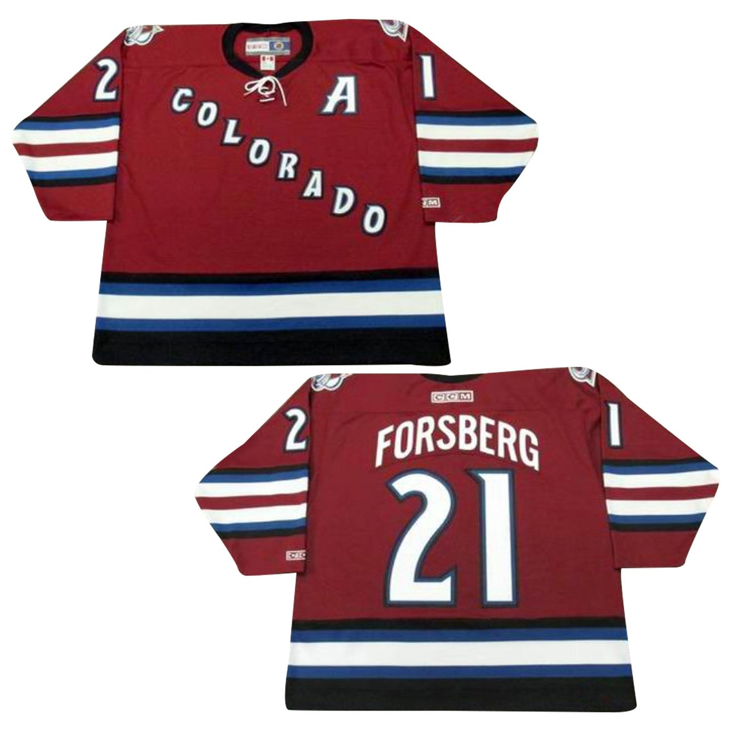 NHL Peter Forsberg Colorado Avalanche 21 Jersey