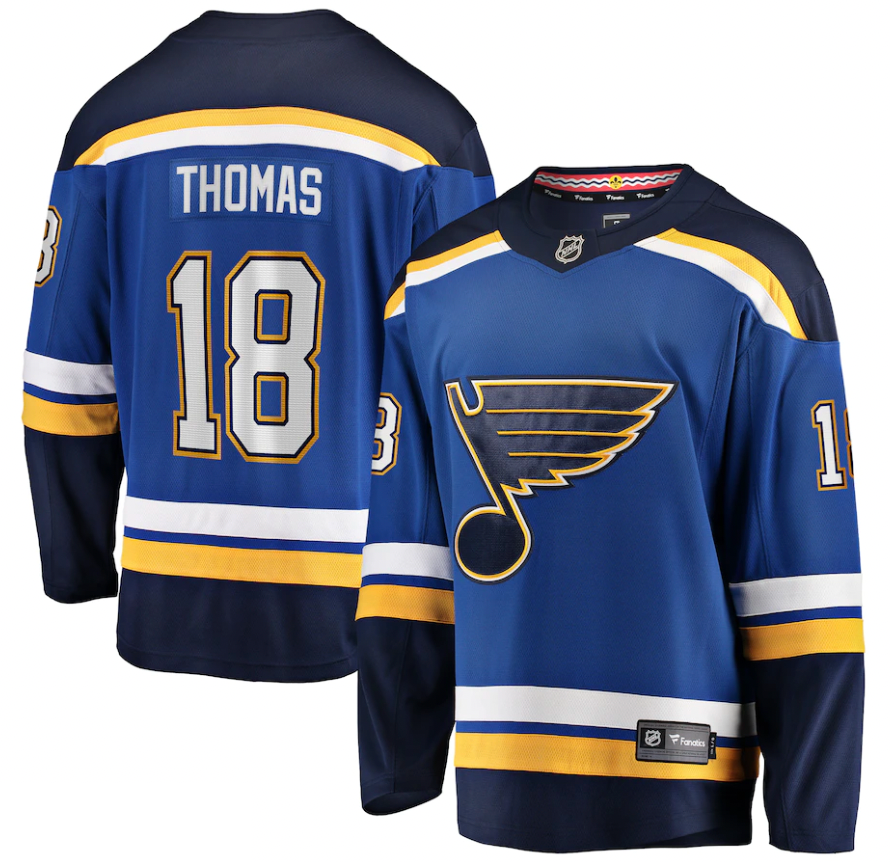 NHL Robert Thomas St. Louis Blues 18 Jersey
