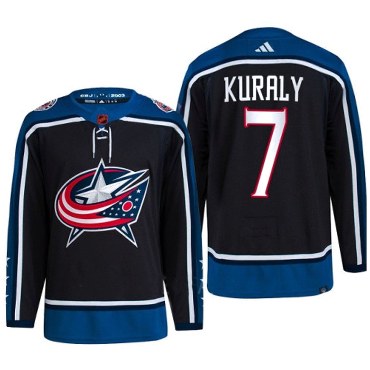 NHL Sean Kuraly Columbus Blue Jackets 7 Jersey