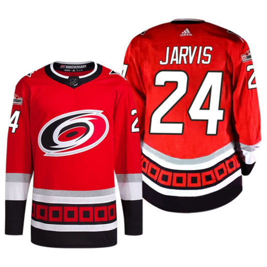 NHL Seth Jarvis Carolina Hurricanes 24 Jersey