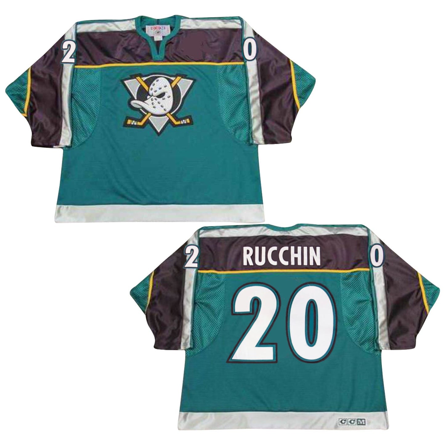 NHL Steve Rucchin Anaheim Mighty Ducks 20 Jersey