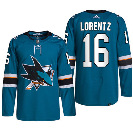 NHL Steven Lorentz #16 San Jose Sharks 16 Jersey