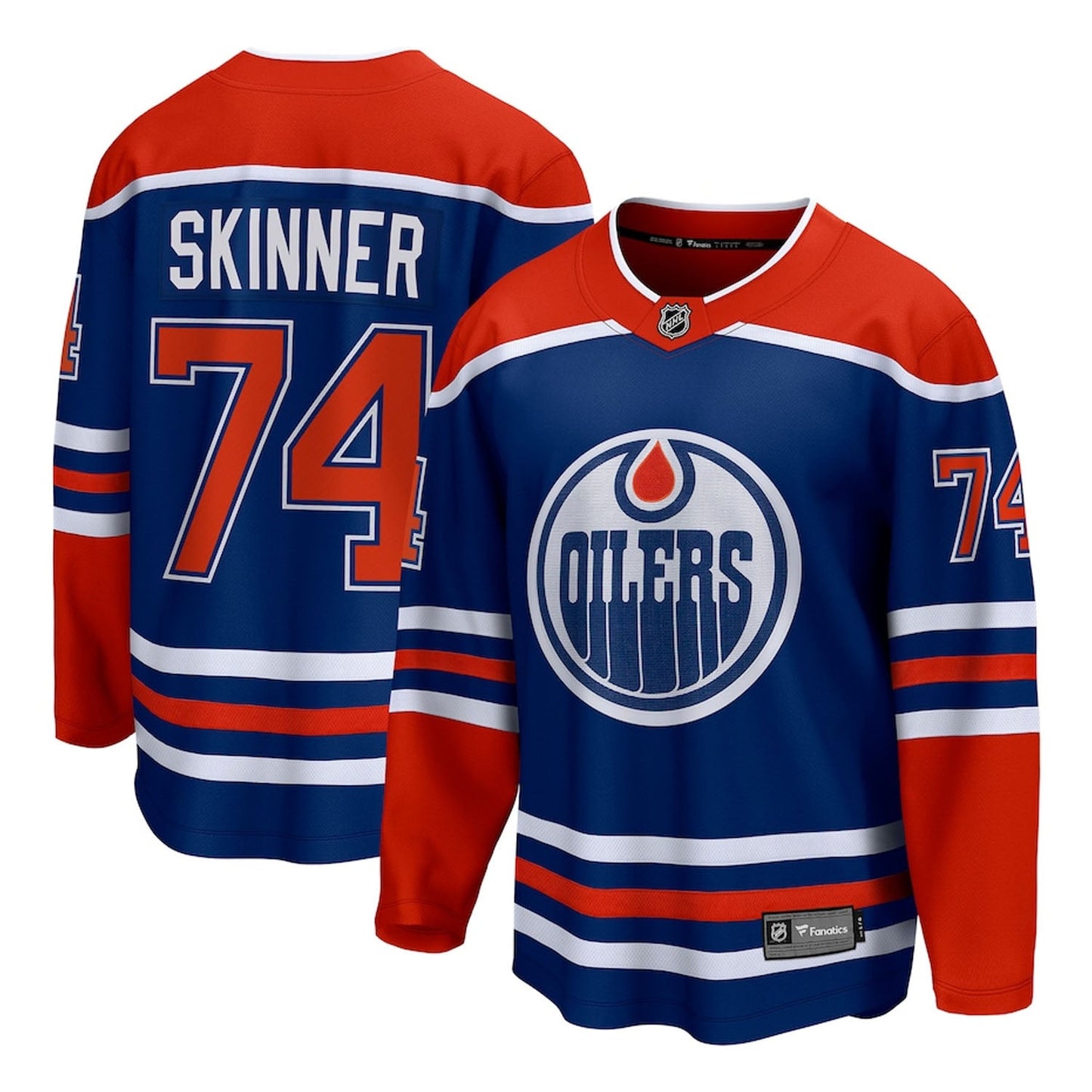 NHL Stuart Skinner Edmonton Oilers 74 Jersey