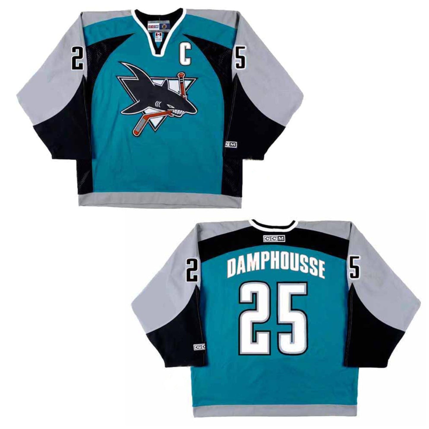 NHL Vincent Damphousse San Jose Sharks 25 Jersey