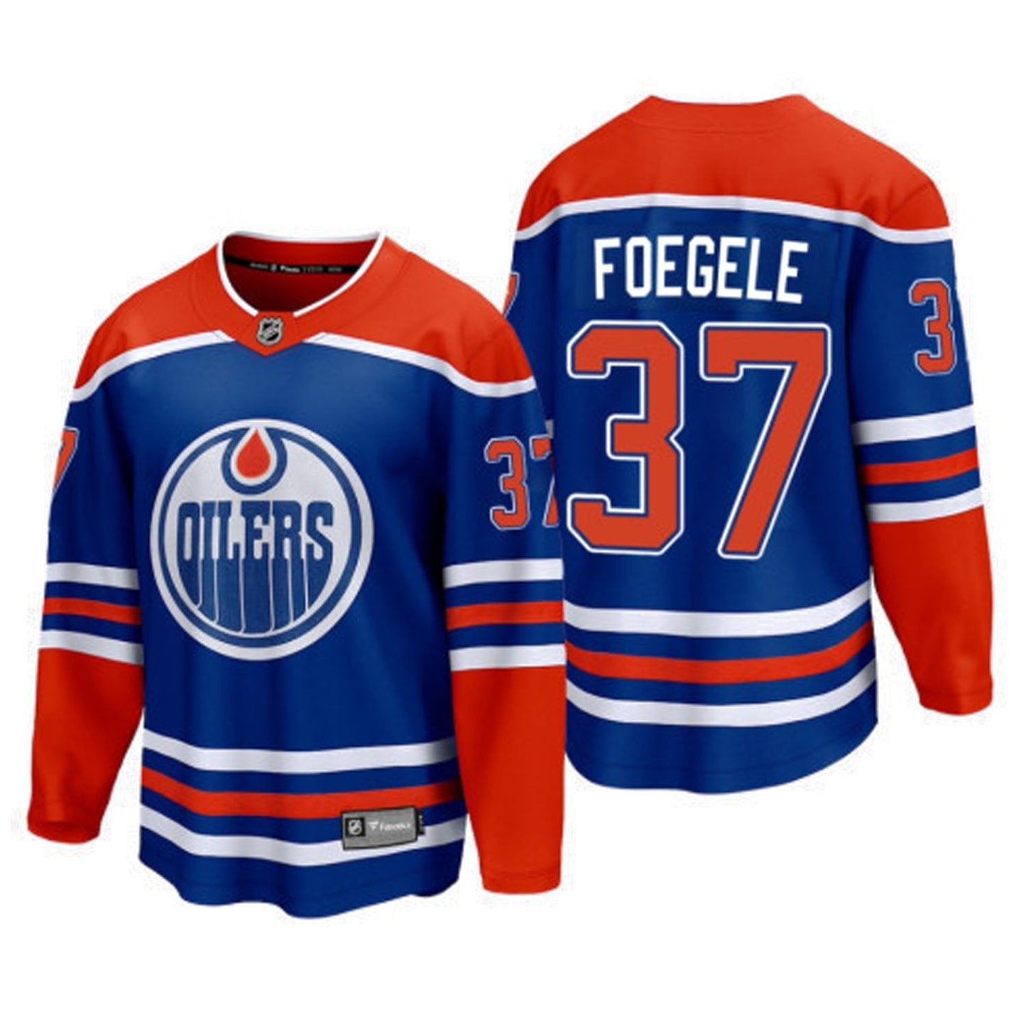 NHL Warren Foegele Edmonton Oilers 37 Jersey