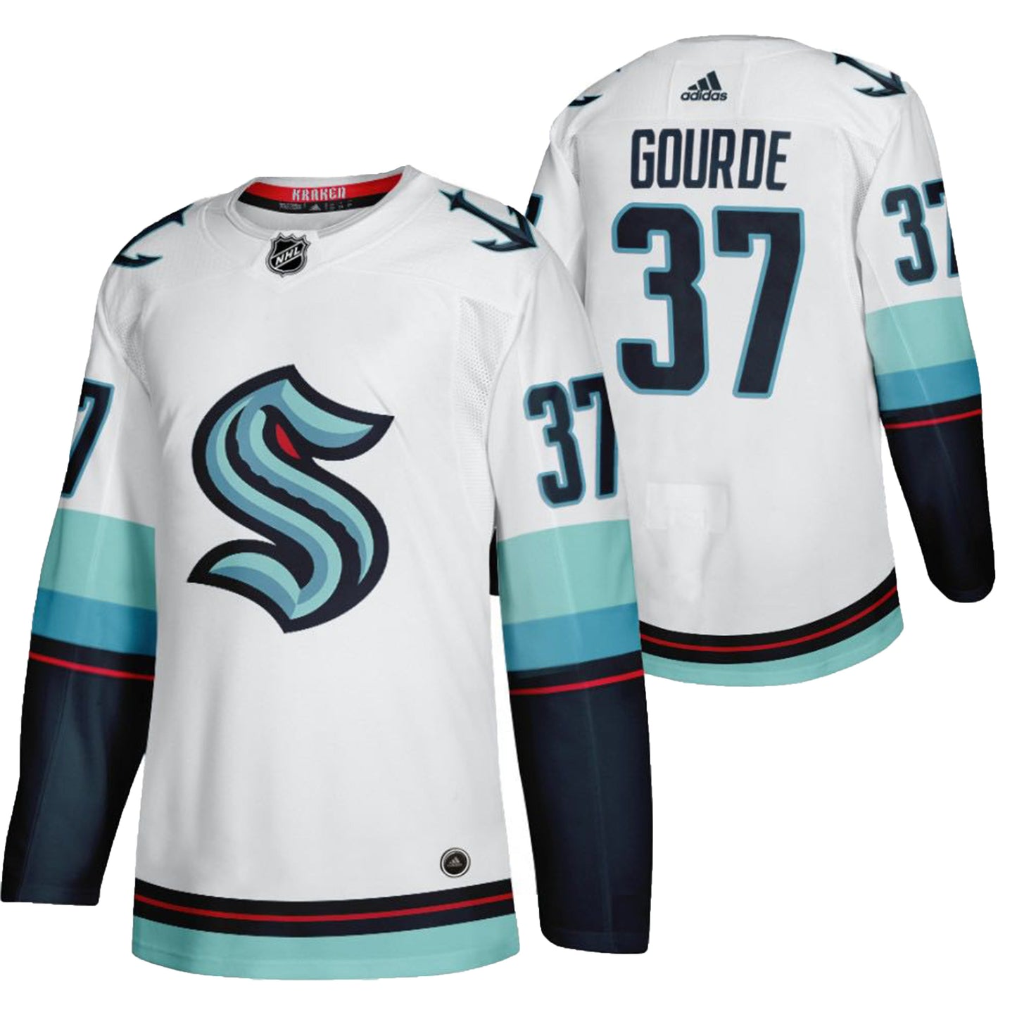 NHL Yanni Gourde Seattle Kraken 37 Jersey