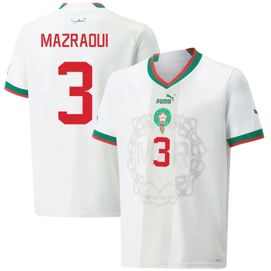 Noussair Mazraoui Morocco 3 FIFA World Cup Jersey