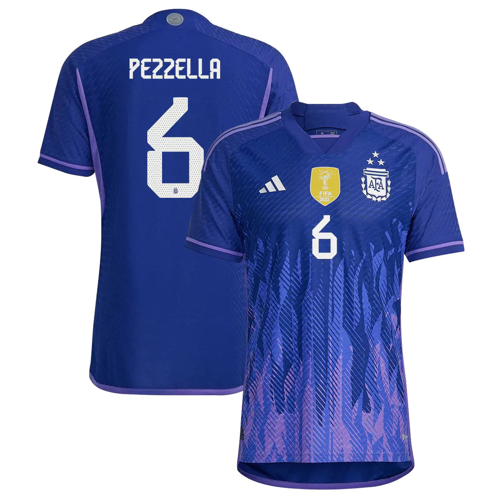 German Pezzella Argentina 6 FIFA World Cup Jersey