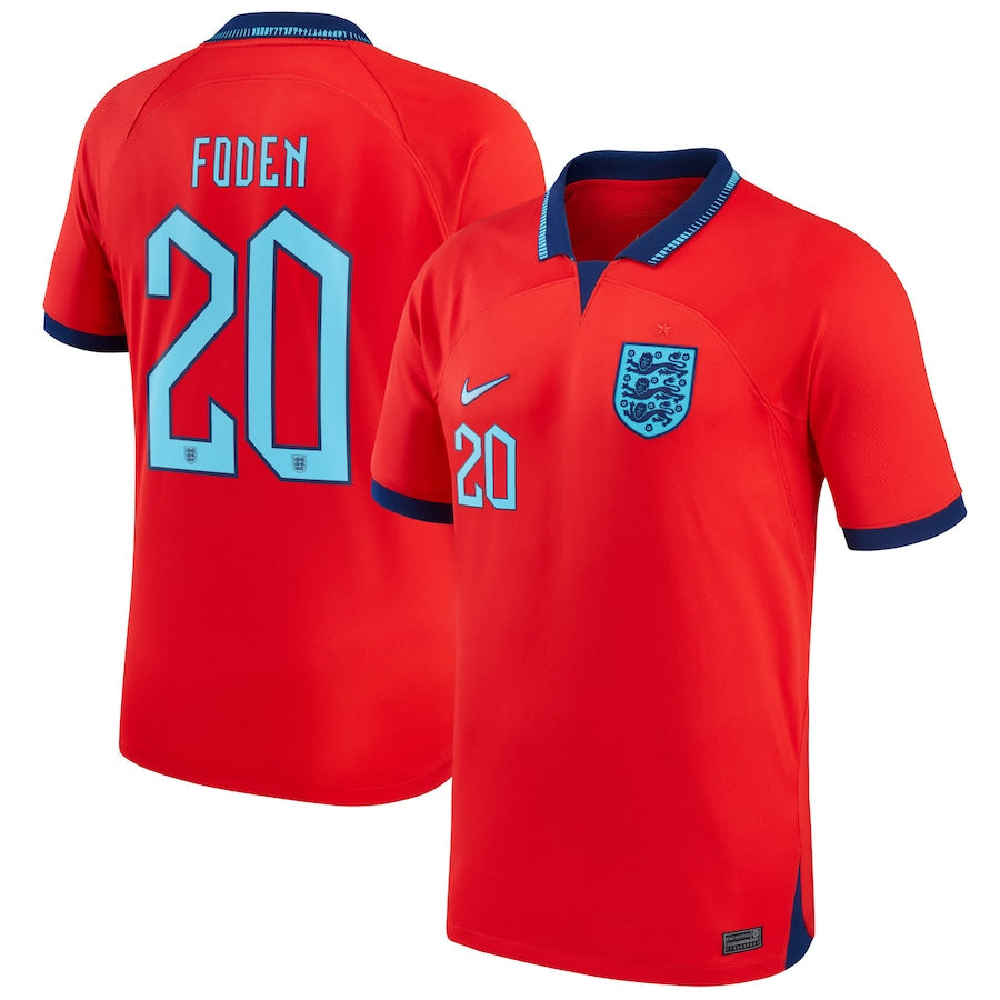 Phil Foden England 20 FIFA World Cup Jersey