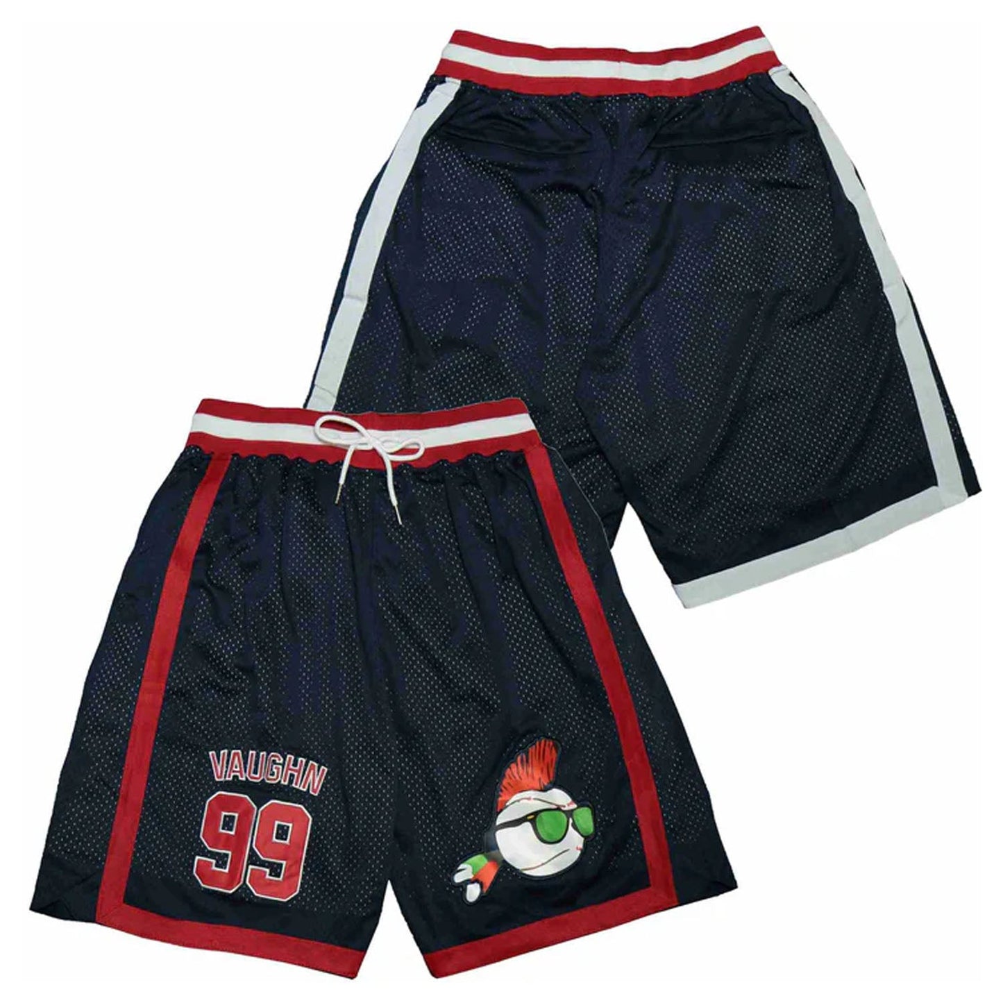 Ricky Vaughn Major League #99 Indians Navy Shorts