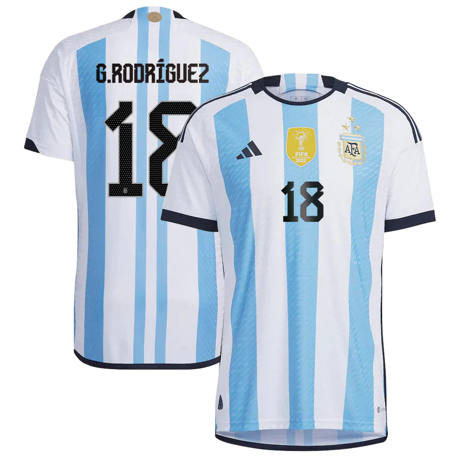 Guido Rodriguez Argentina 18 FIFA World Cup Jersey