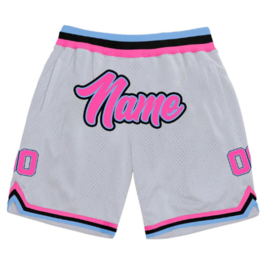 White Vice City Custom Basketball Shorts