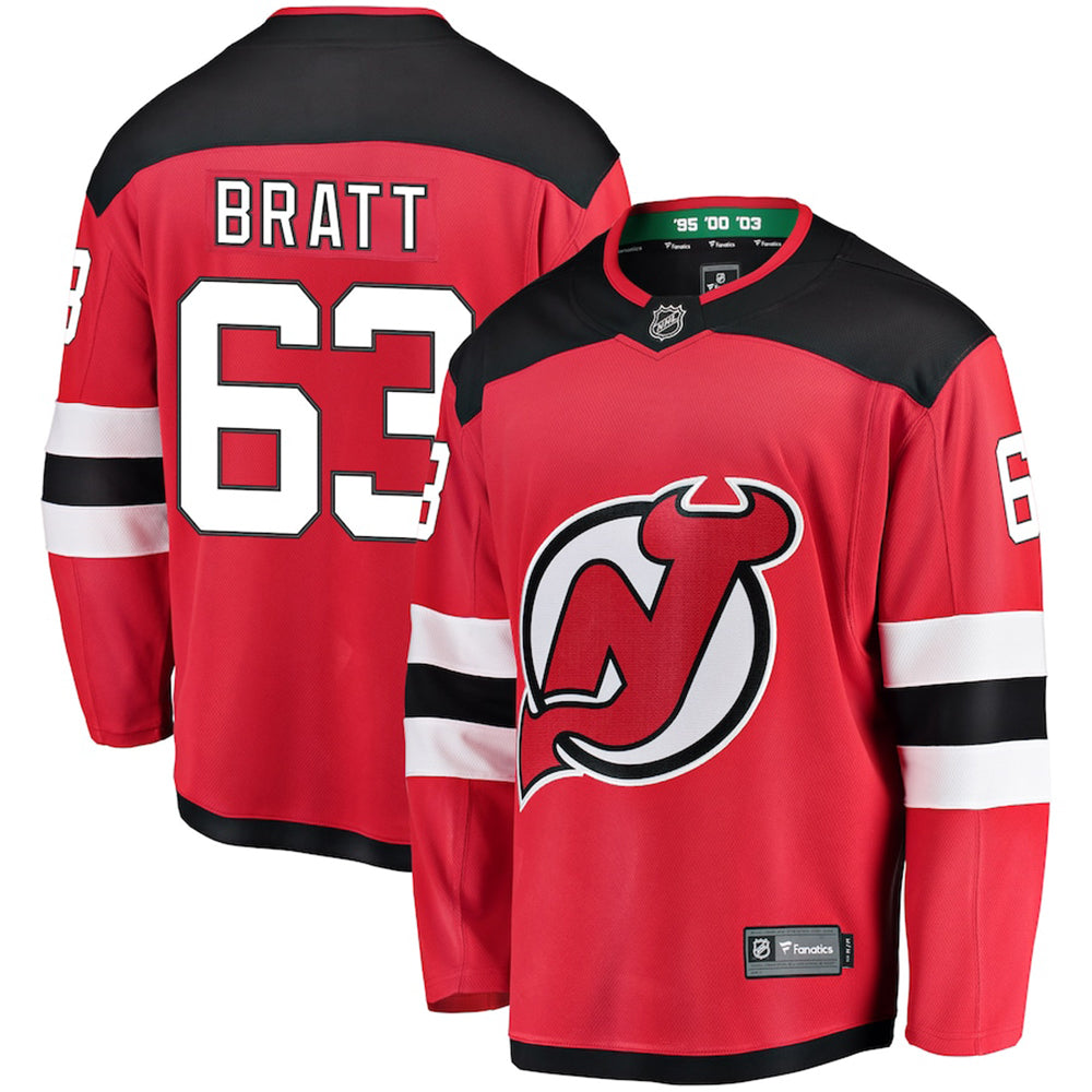 NHL Jesper Bratt New Jersey Devils 63 Jersey